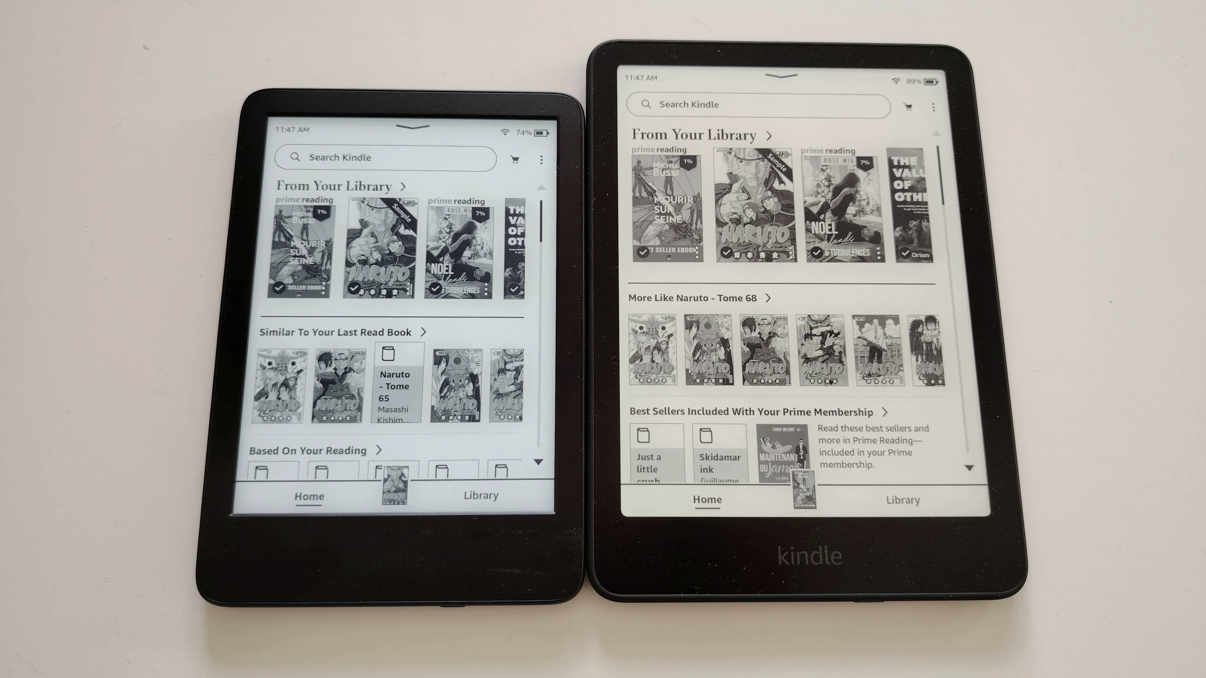 Kindle vs Kindle Paperwhite (12th generation - 2024 version)