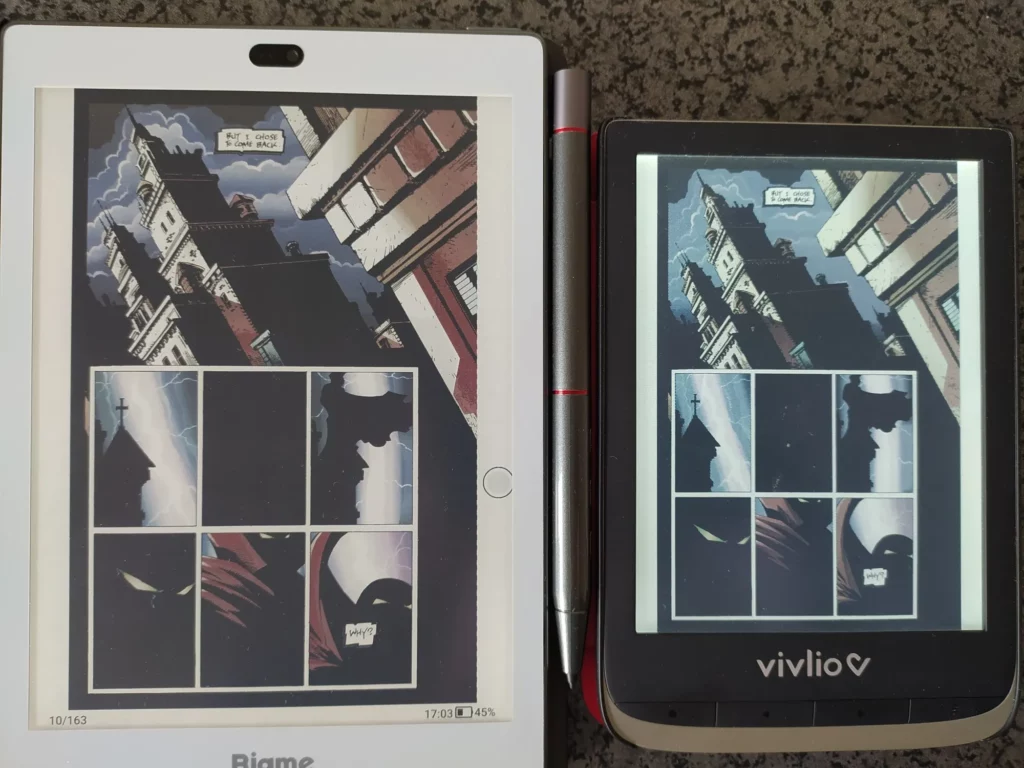 kaleido 3 vs kaleido 1 e ink screen comparison