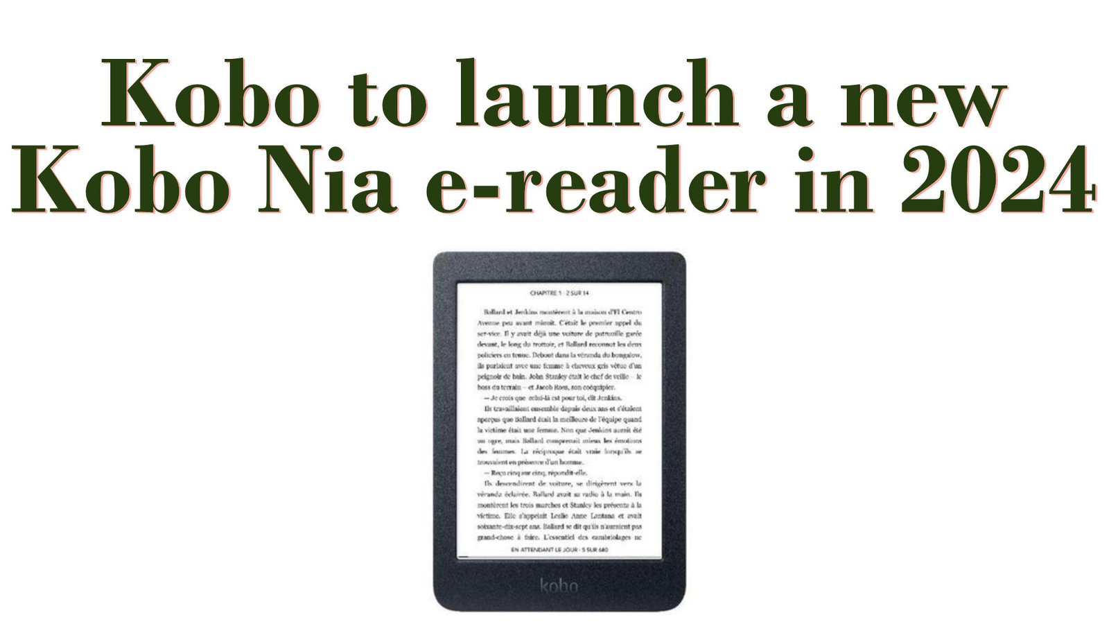 new kobo nia e-reader 2024 