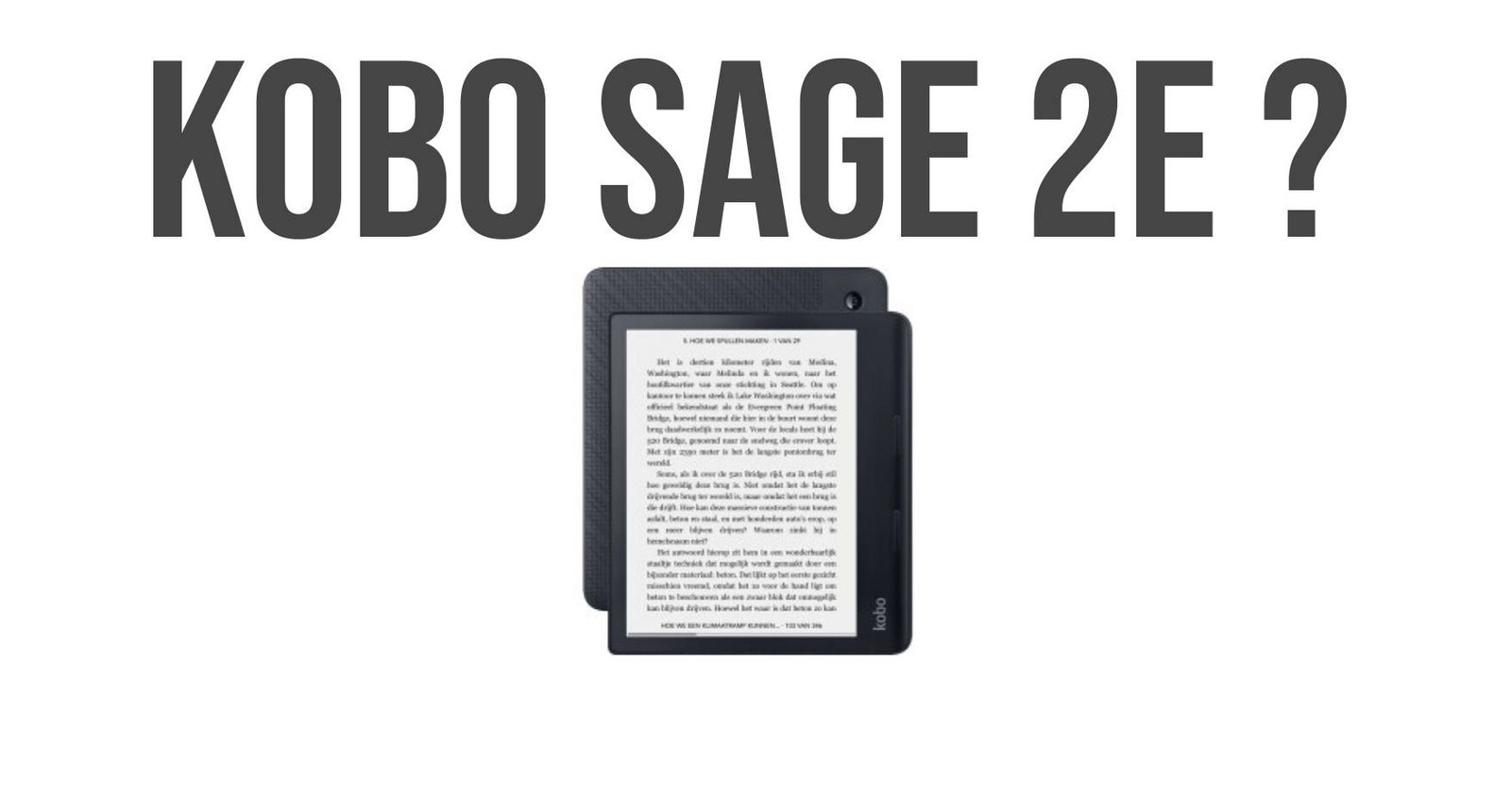 new kobo sage for 2024