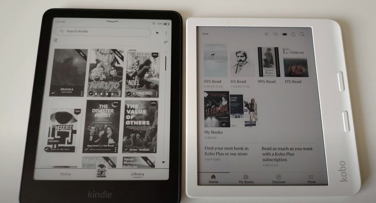 Kindle Paperwhite vs Kobo Libra Colour