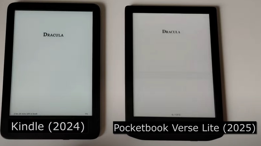 Kindle vs Pocketbook Verse Lite