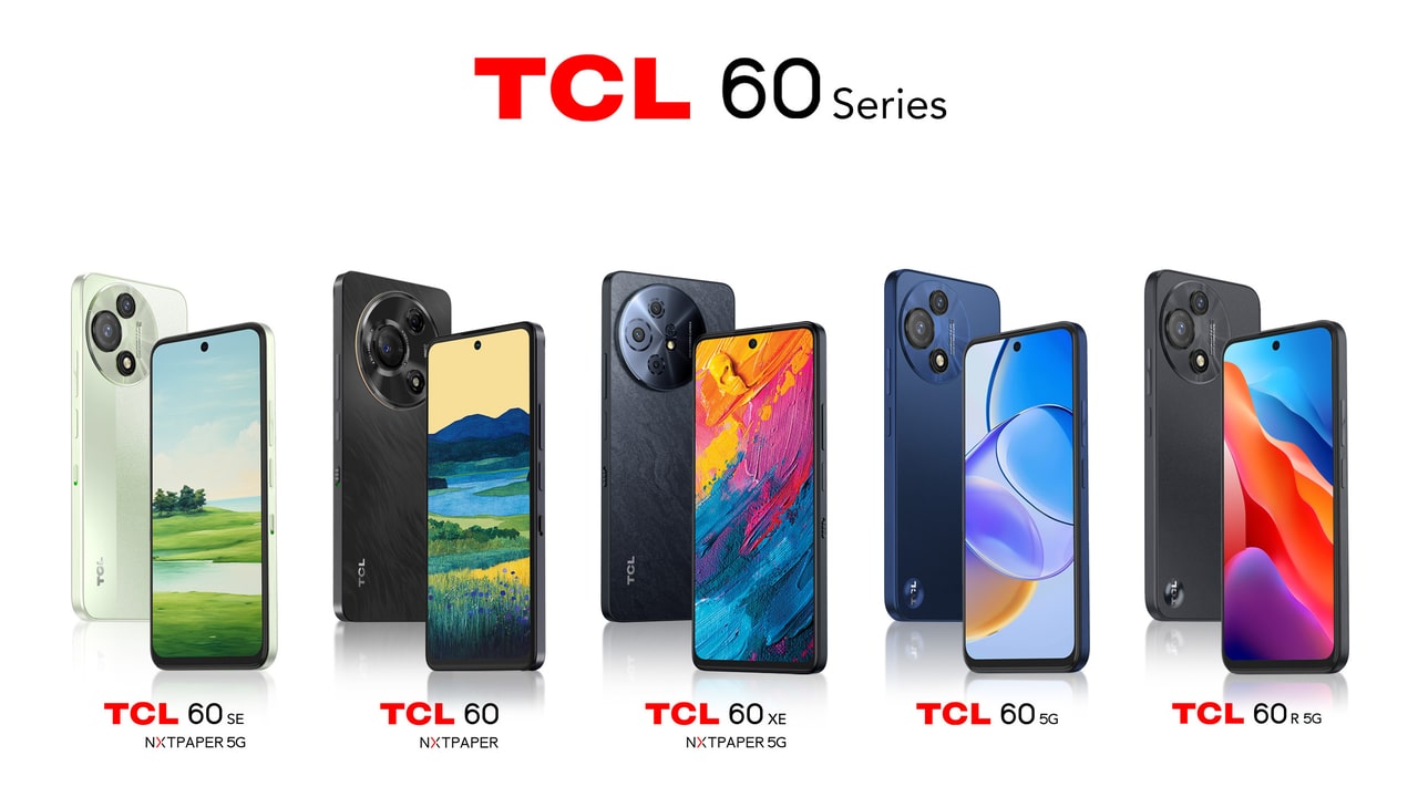 tcl 60 series of smartphone with new 2025 nxtpaper screens