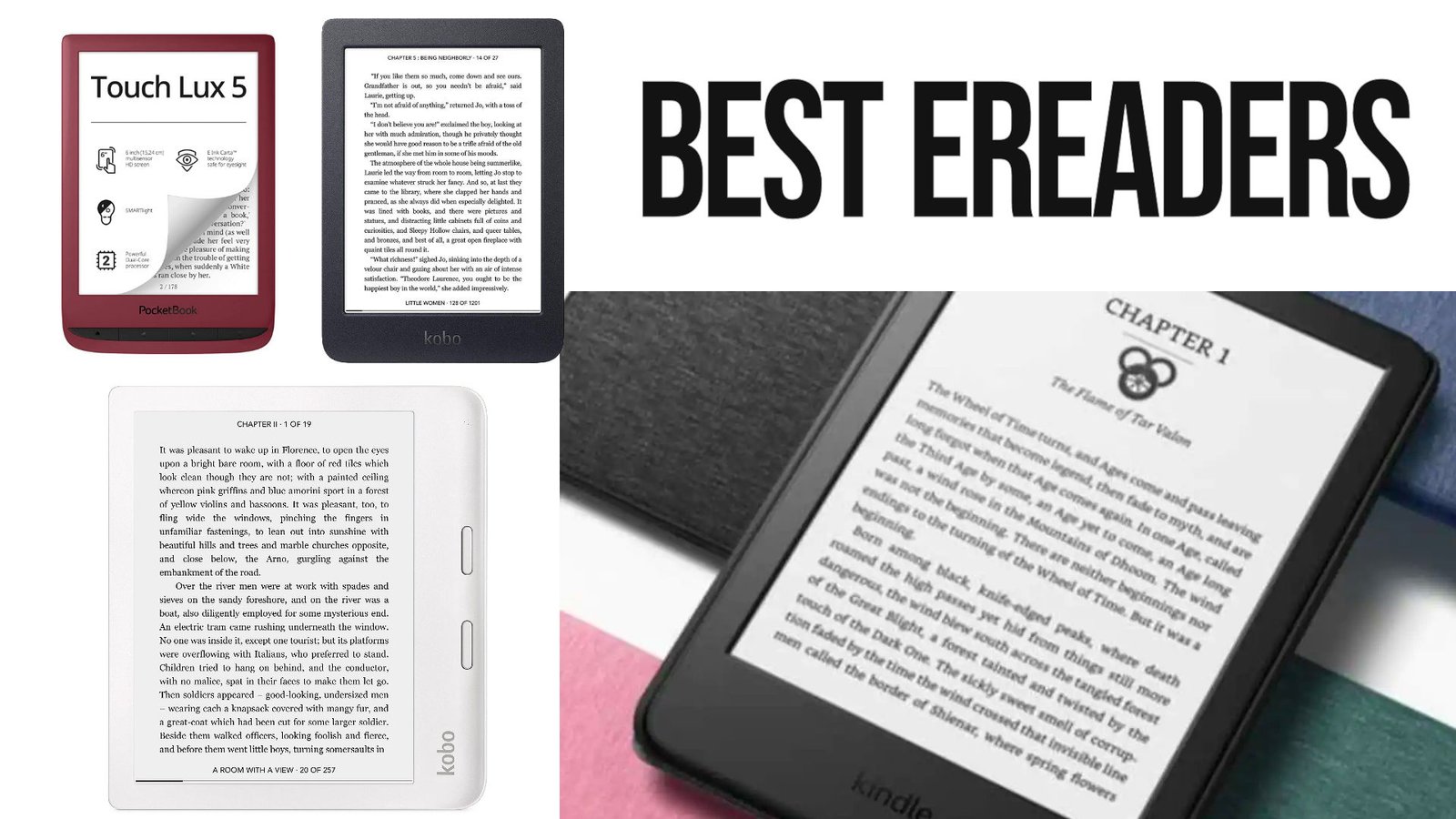 Comparison of the best e-readers (July 2024)