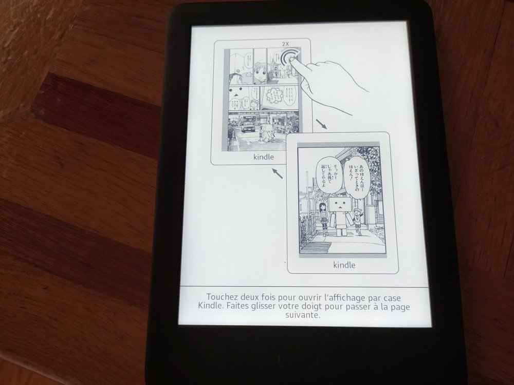 kindle enlarge manga on screen