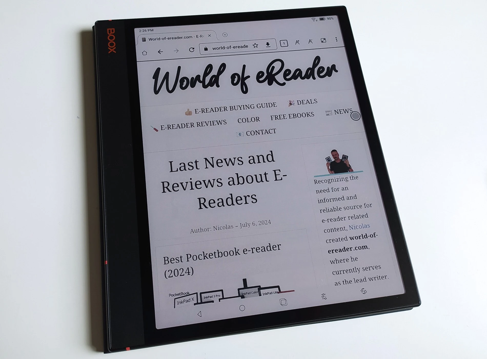 Onyx Boox Note Air3 C e-reader review