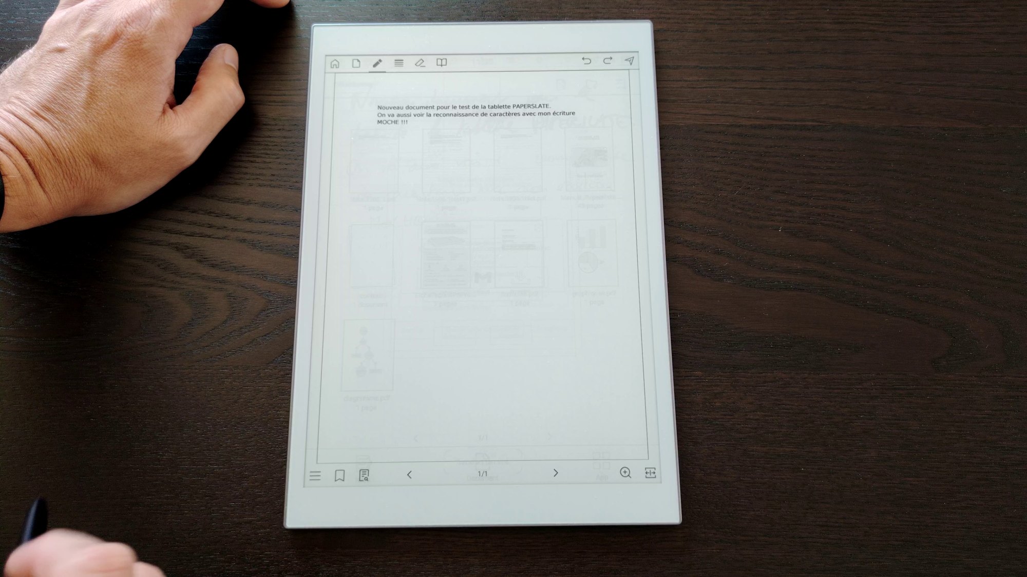paperslate e-ink tablet