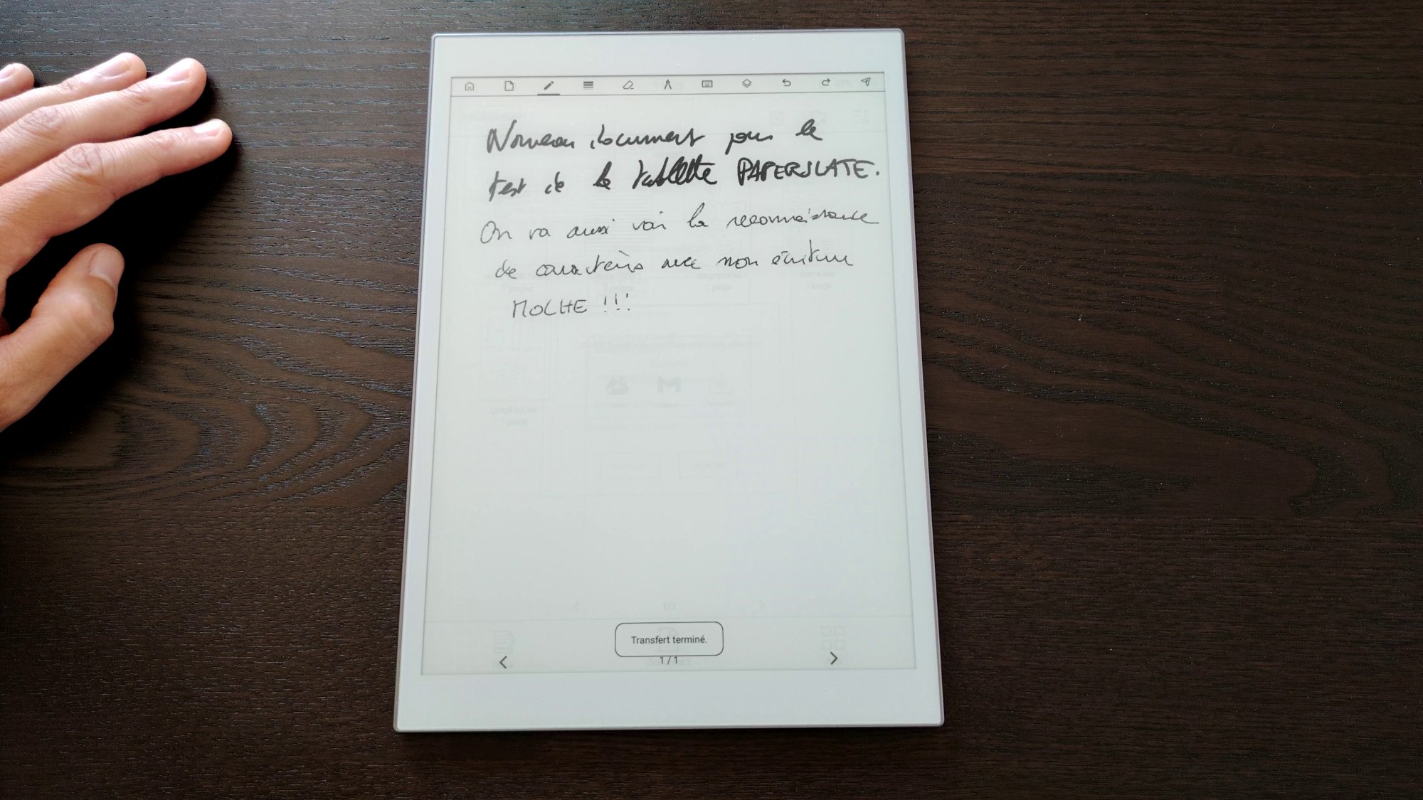 paperslate e-ink tablet