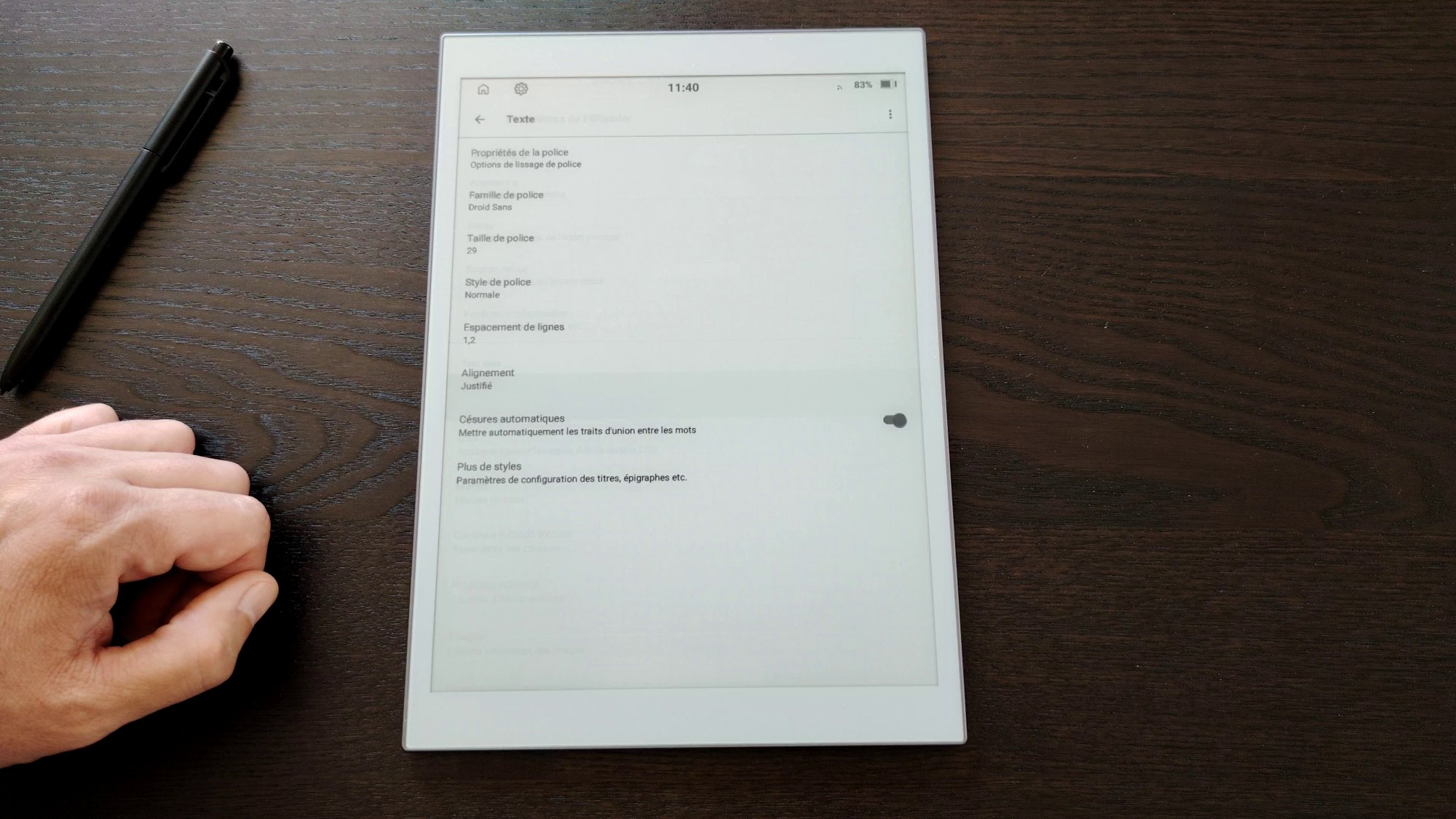 paperslate e-ink tablet