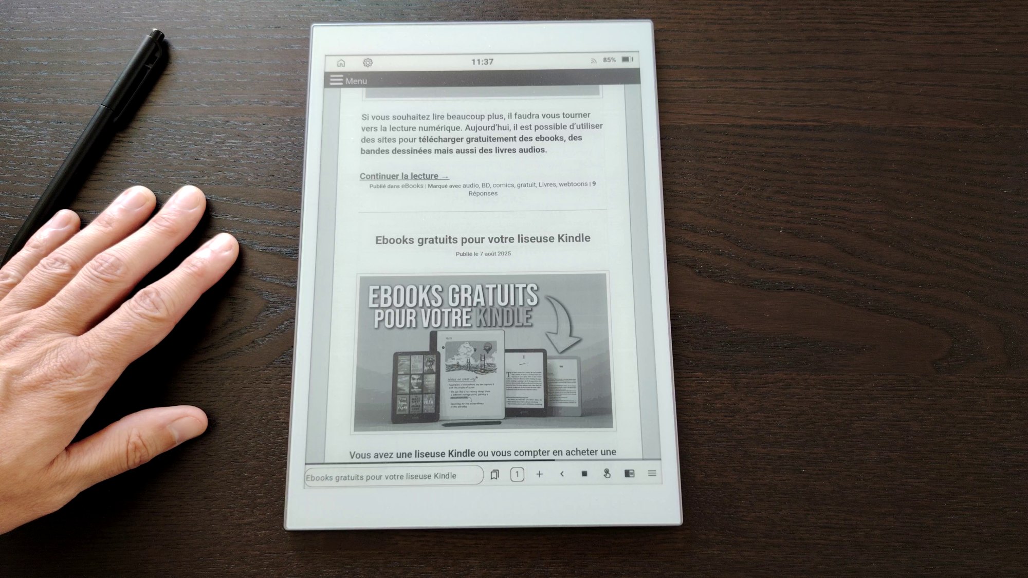 paperslate e-ink tablet