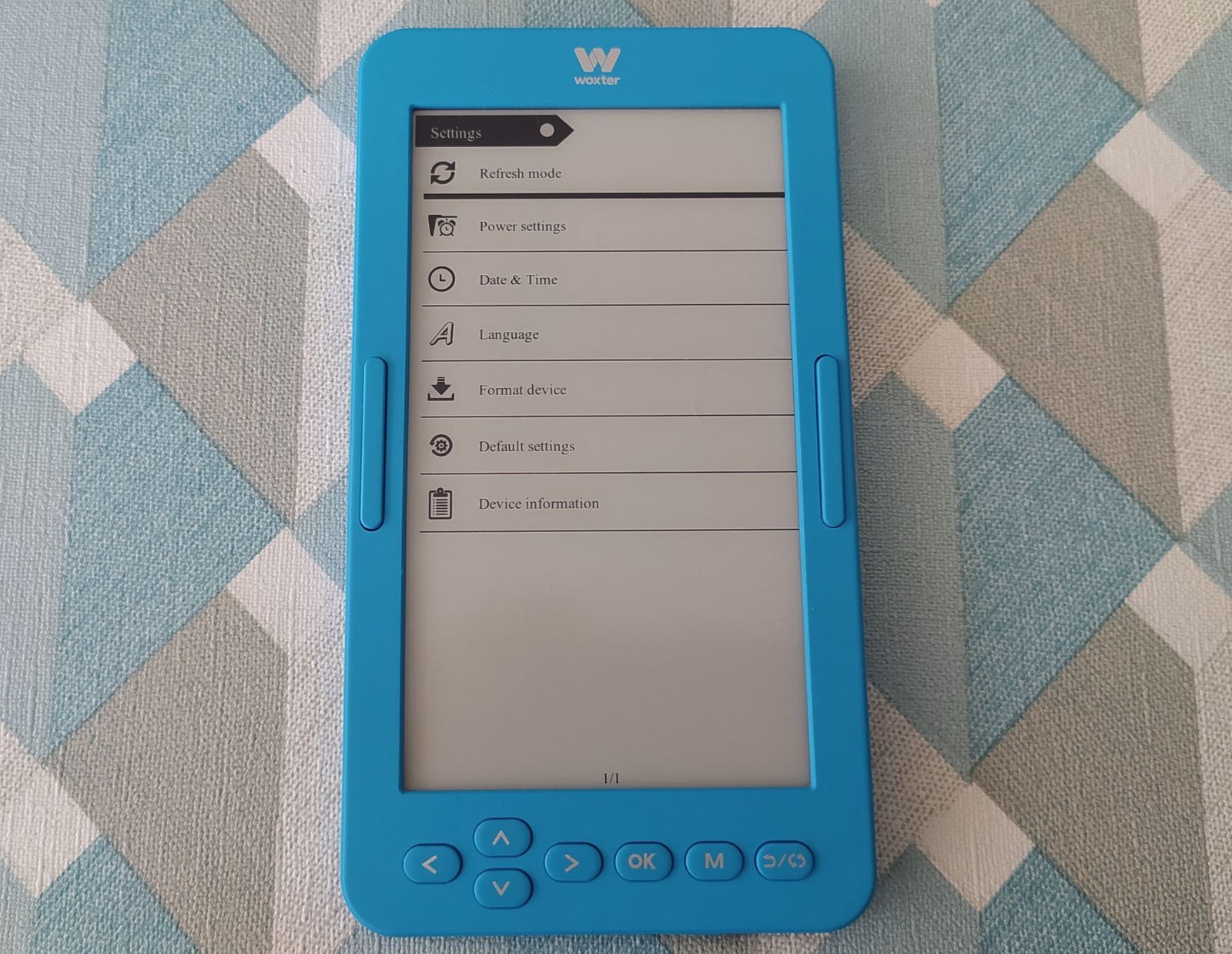 Woxter Scriba 195 S review settings