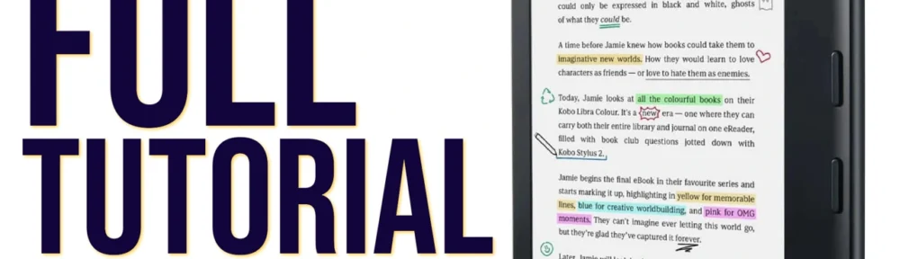 How to use a Kobo e-reader? Full video tutorial