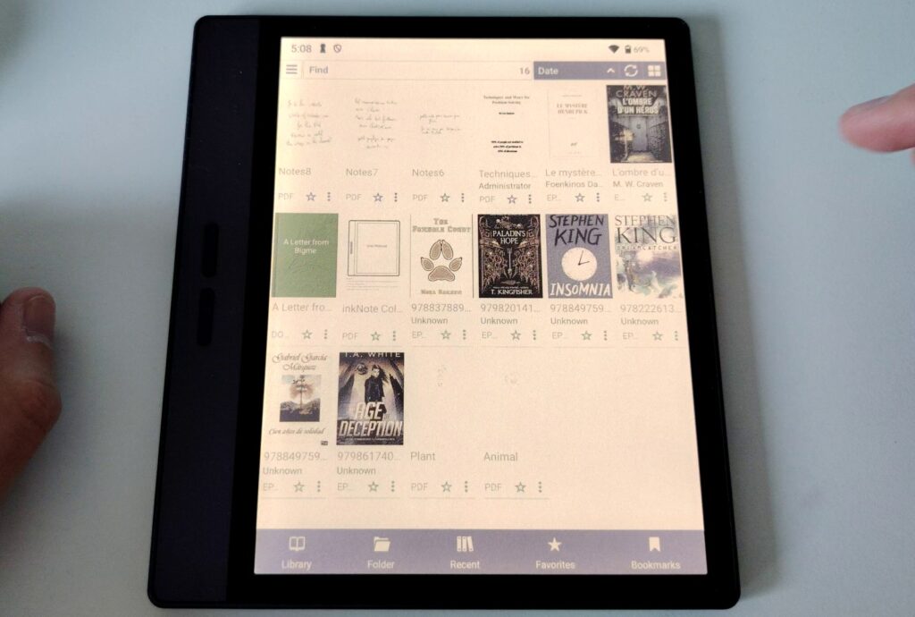 bigme B7 color e-reader review ebook reading with librera fd