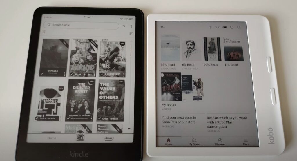 kindle paperwhite vs kobo libra colour