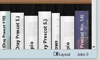 calibre layout Bookshelf
