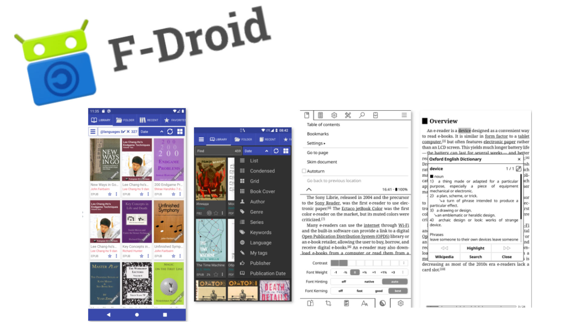 The F-Droid apps to use on your Android e-reader