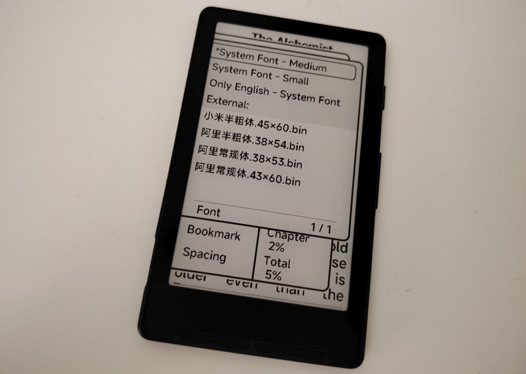 xteink x4 review with stock software