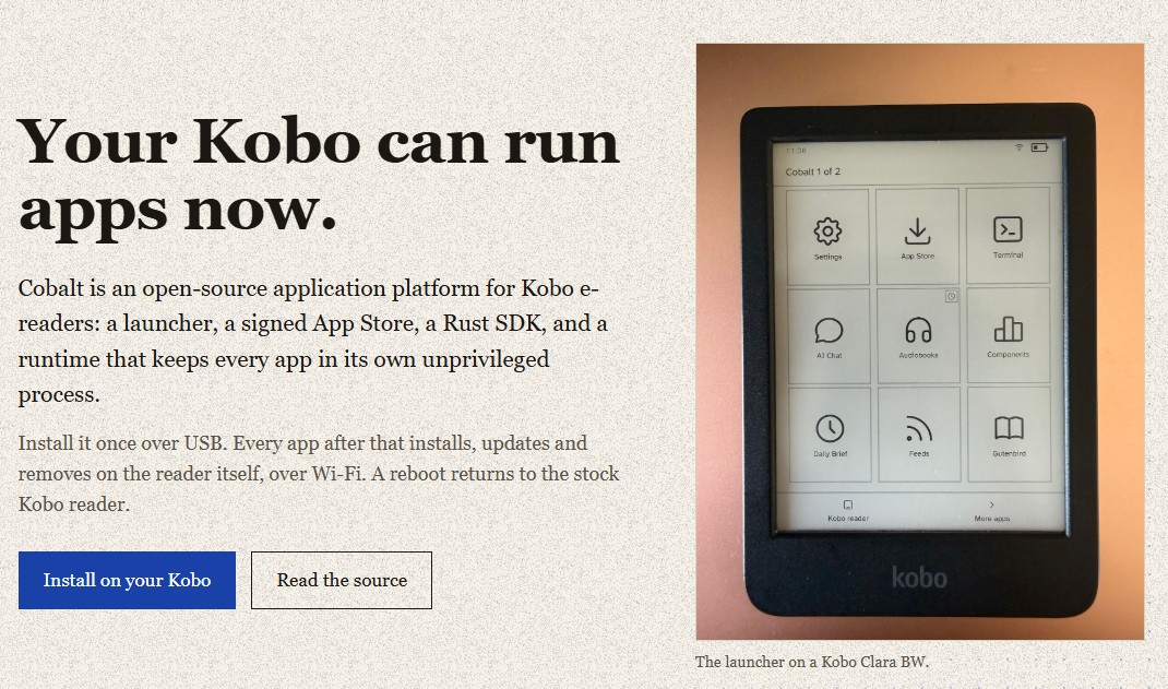 Cobalt: a new system for your Kobo e-reader